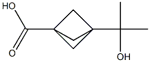 3-(2-hydroxypropan-2-yl)bicyclo[1.1.1]pentane-1-carboxylic acid Struktur