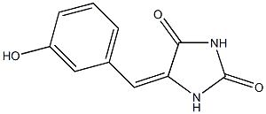 (5E)-5-[(3-hydroxyphenyl)methylidene]imidazolidine-2,4-dione, 137920-41-3, 结构式