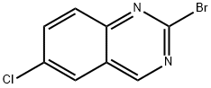 Quinazoline, 2-bromo-6-chloro- 化学構造式