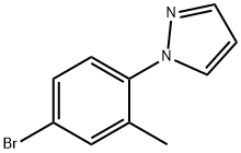 1-(4-BROMO-2-METHYLPHENYL)-1H-PYRAZOLE 化学構造式