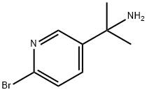 2-Bromo-5-(2-aminopropan-2-yl)pyridine 化学構造式