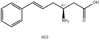 (3S,5E)-3-amino-6-phenylhex-5-enoic acid hydrochloride 结构式