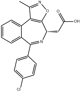 4H-Isoxazolo[5,4-d][2]benzazepine-4-acetic acid, 6-(4-chlorophenyl)-1-methyl-, (4S)- Struktur
