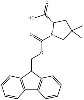 1-FMOC-4,4-二甲基-L-脯氨酸, 1380336-01-5, 结构式