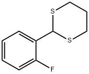 2-(2-fluorophenyl)-1,3-dithiane, 138036-92-7, 结构式
