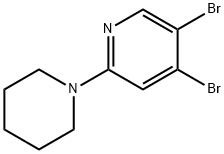 3,4-Dibromo-6-(piperidino)pyridine Struktur