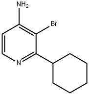 3-BROMO-2-CYCLOHEXYLPYRIDIN-4-AMINE Structure