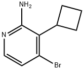 2-Amino-4-bromo-3-(cyclobutyl)pyridine 化学構造式