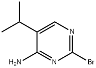 2-Bromo-4-amino-5-(iso-propyl)pyrimidine 化学構造式