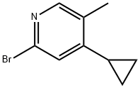 2-Bromo-5-methyl-4-cyclopropylpyridine 结构式