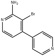 2-Amino-3-bromo-4-(4-pyridyl)pyridine,1381938-39-1,结构式