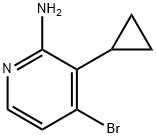 2-Amino-4-bromo-3-(cyclopropyl)pyridine Struktur