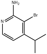 2-Amino-3-bromo-4-(iso-propyl)pyridine 结构式