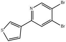 3,4-Dibromo-6-(3-thienyl)pyridine Structure