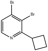 3,4-Dibromo-2-(cyclobutyl)pyridine|