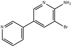 2-Amino-3-bromo-5-(3-pyridyl)pyridine Structure