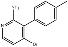 2-Amino-4-bromo-3-(4-tolyl)pyridine 结构式