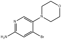 4-Bromo-2-amino-5-(morpholino)pyridine Structure