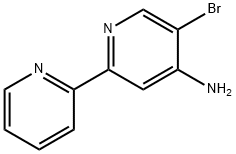 3-Bromo-4-amino-6-(2-pyridyl)pyridine, 1381942-19-3, 结构式