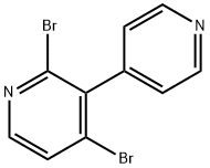 2,4-Dibromo-3-(4-pyridyl)pyridine Structure