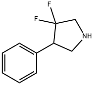 3,3-Difluoro-4-phenylpyrrolidine Struktur