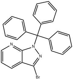 3-bromo-1-trityl-1H-pyrazolo[3,4-b]pyridine,1383446-28-3,结构式