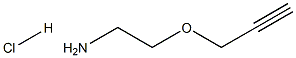 2-(prop-2-yn-1-yloxy)ethan-1-amine hydrochloride 化学構造式