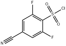 4-cyano-2,6-difluorobenzene-1-sulfonyl chloride Structure