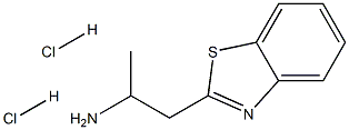 1-(1,3-苯并噻唑-2-基)丙烷-2-胺二盐酸, 1384429-95-1, 结构式