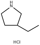 3-乙基吡咯烷盐酸盐 结构式