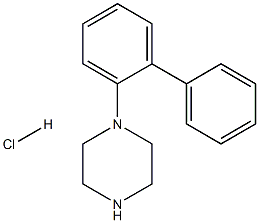 1-([1,1'-Biphenyl]-2-yl)piperazine hydrochloride 化学構造式