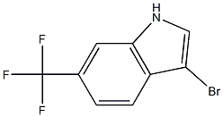 3-bromo-6-(trifluoromethyl)-1H-indole 结构式