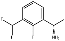 (1S)-1-[3-(DIFLUOROMETHYL)-2-FLUOROPHENYL]ETHYLAMINE Struktur