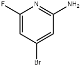 4-溴-6-氟吡啶-2-胺,1390641-19-6,结构式