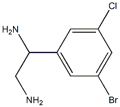 1-(5-BROMO-3-CHLOROPHENYL)ETHANE-1,2-DIAMINE Structure