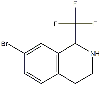 7-bromo-1-(trifluoromethyl)-1,2,3,4-tetrahydroisoquinoline Struktur