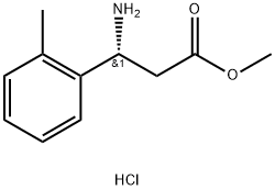 METHYL (3R)-3-AMINO-3-(2-METHYLPHENYL)PROPANOATE HYDROCHLORIDE,1391444-33-9,结构式