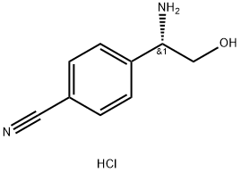 4-((1S)-1-AMINO-2-HYDROXYETHYL)BENZENECARBONITRILE HYDROCHLORIDE|(S)-4-(1-氨基-2-羟乙基)苯甲腈盐酸盐