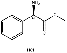 METHYL(2R)-2-AMINO-2-(2-METHYLPHENYL)ACETATE HYDROCHLORIDE,1391464-23-5,结构式