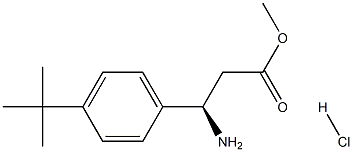 METHYL (3R)-3-AMINO-3-[4-(TERT-BUTYL)PHENYL]PROPANOATE HYDROCHLORIDE Structure