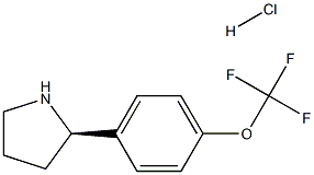 [4-((2R)PYRROLIDIN-2-YL)PHENOXY]TRIFLUOROMETHANE HYDROCHLORIDE Struktur