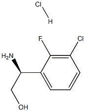 (S)-2-Amino-2-(3-chloro-2-fluorophenyl)ethanol hydrochloride Struktur