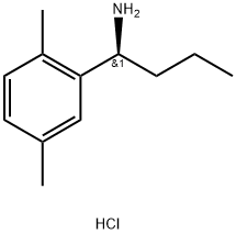 (1S)-1-(2,5-DIMETHYLPHENYL)BUTAN-1-AMINE HYDROCHLORIDE 化学構造式