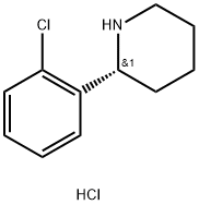 (2R)-2-(2-CHLOROPHENYL)PIPERIDINE HYDROCHLORIDE Struktur