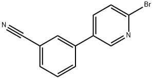 2-BROMO-5-(3-CYANOPHENYL)PYRIDINE,1391737-80-6,结构式