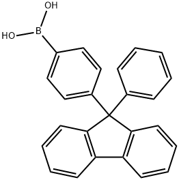 B-[4-(9-phenyl-9H-fluoren-9-yl)phenyl]-Boronic acid Structure