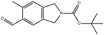 tert-butyl 5-formyl-6-methylisoindoline-2-carboxylate 结构式