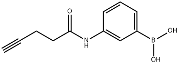 (3-(pent-4-ynamido)phenyl)boronic acid, 1392407-74-7, 结构式