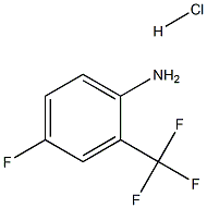 2-TRIFLUOROMETHYL-4-FLUOROANILINE HYDROCHLORIDE 结构式