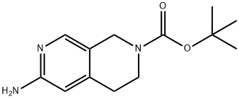 6-氨基-3,4-二氢-2,7-萘啶-2(1H)-羧酸叔丁酯, 1393561-07-3, 结构式
